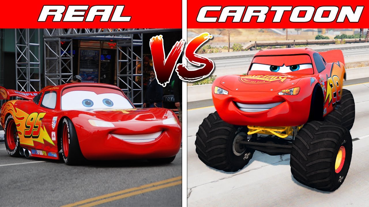 Lightning McQueen From Real Life VS Lightning McQueen From CARTOON – Which is best?