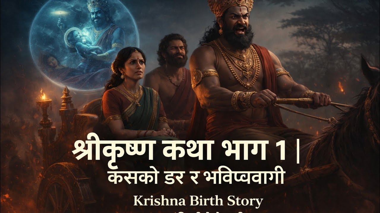 श्रीकृष्ण कथा भाग १ | कंसको डर र भविष्यवाणी | Krishna Birth Story बच्चाका लागि मीठो नेपाली कथा