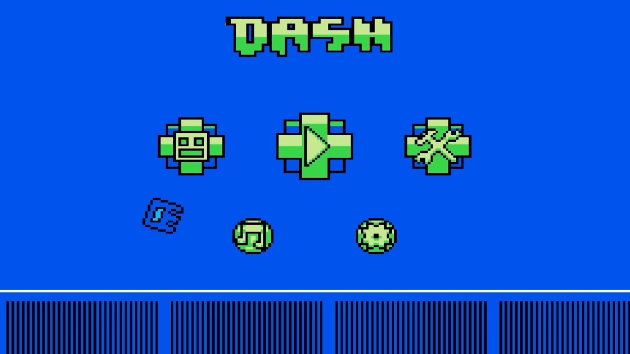 FAMIDASH (All Levels 1~15 / All Coins) Nintendo Famicom 1985 Geometry Dash 2013