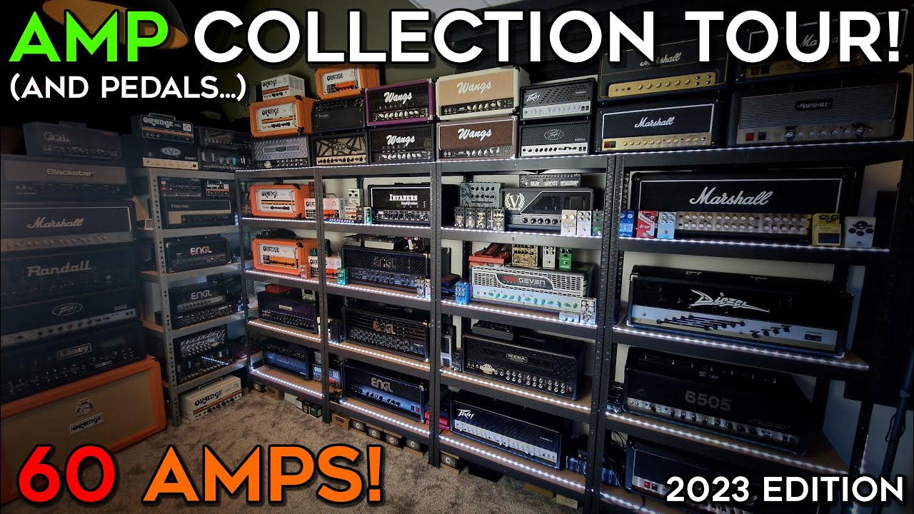 One Of The BIGGEST Amp Collections In The World?! (60 Guitar Amps!)