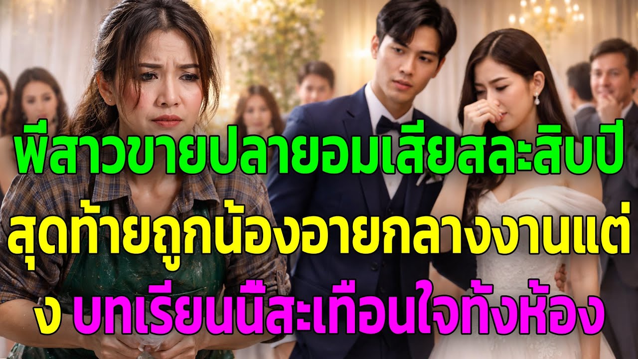 “พี่สาวขายปลายอมเสียสละสิบปี สุดท้ายถูกน้องอายกลางงานแต่ง บทเรียนนี้สะเทือนใจทั้งห้อง”