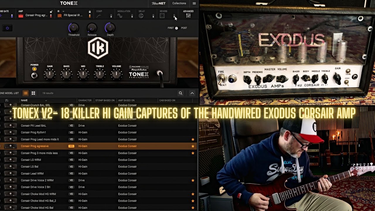 Пакет захвата Tonex V2 KILLER HIGH GAIN для усилителя Handwired EXODUS CORSAIR AMP