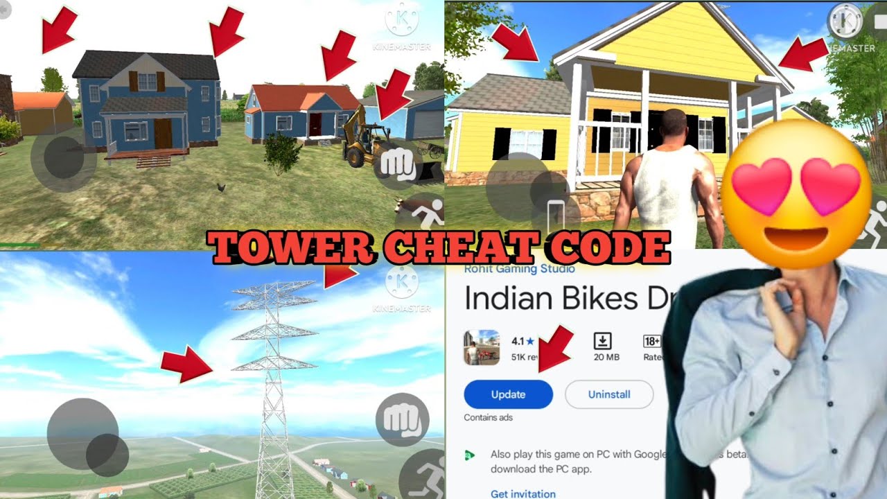 FINALLY ♥️NEW UPDATE 🙏TOWER🧡 CHEAT COD NEW👈 HOUSE INDIAN BIKE DRIVING 3D NEW UPDATE ALL FUNNY VIDEO 