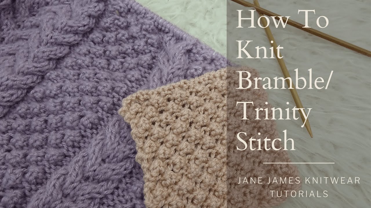 Bramble Stitch/Trinity Stitch Tutorial (2022) - continental style