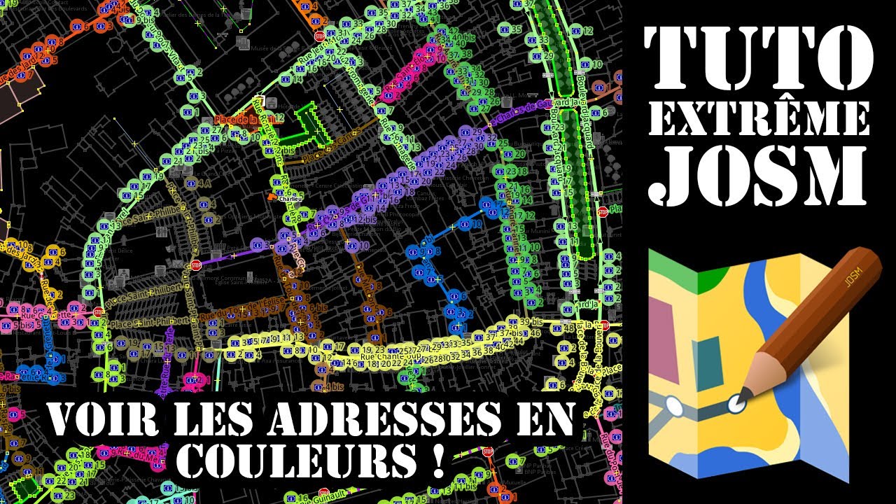 JOSM - Voir les adresses en couleurs !