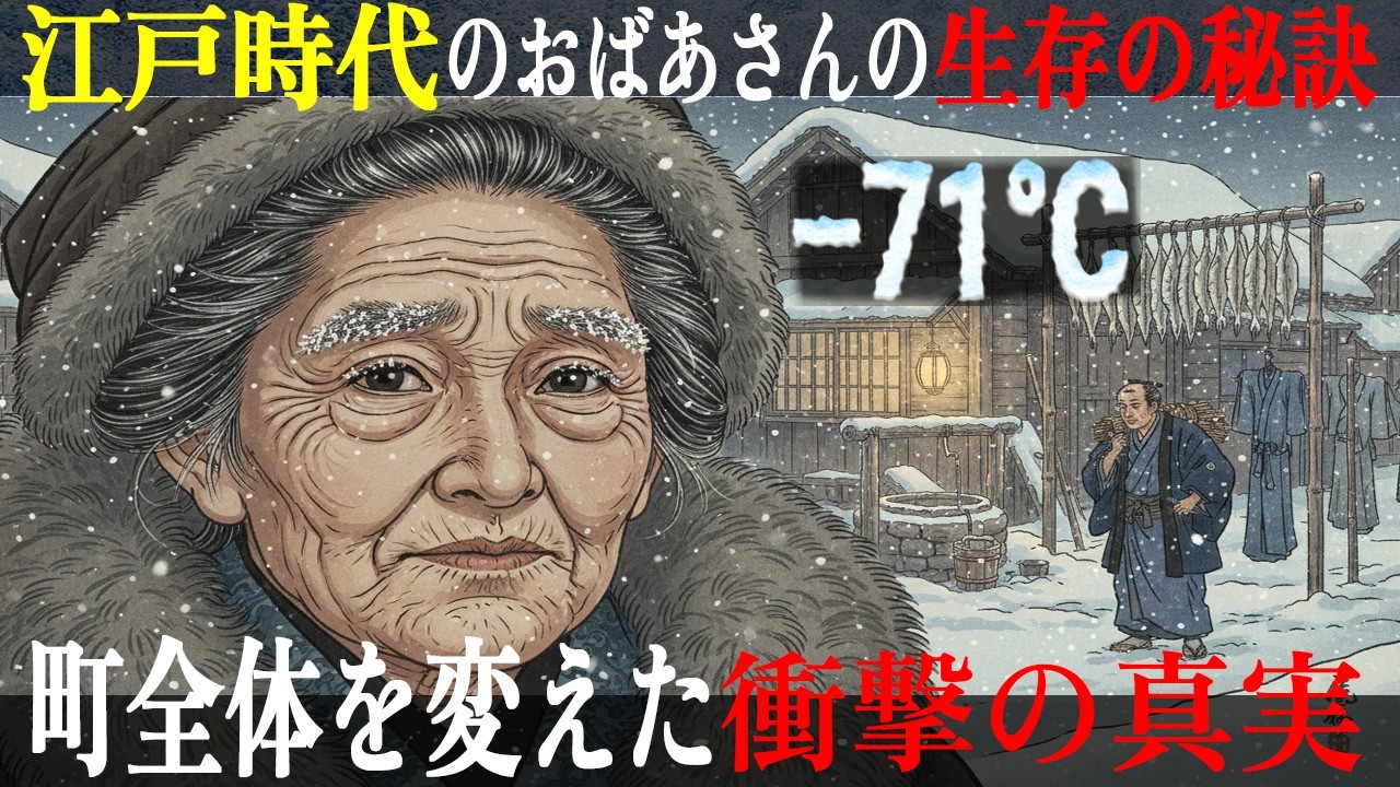 【江戸時代の真実】✨一人で江戸の40回の冬を誰の助けもなく生き抜いたおばあさん ー 彼女の生存の秘訣は町中が100年間も見習った✨｜日本の歴史｜江戸の暮らし