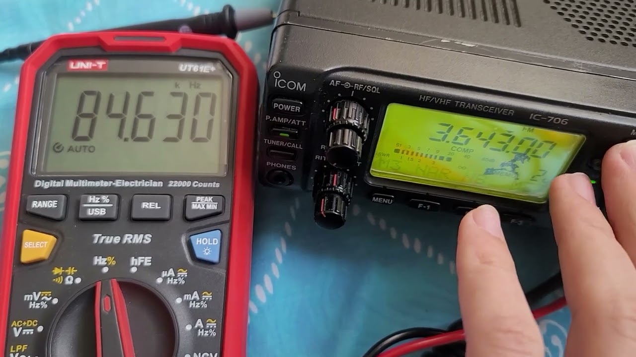 UT-61E+ частотый тест при помощи трансивера