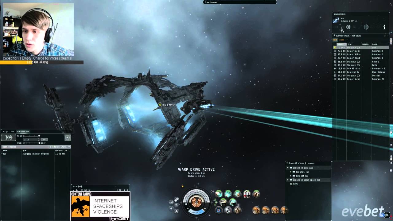 EvE [Stream] Solo PvP #6, Vexor NI + Mega