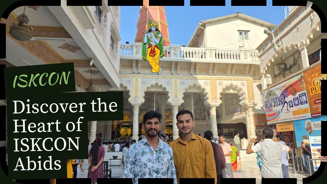 The Most Peaceful Place in Abids: ISKCON Temple #hyderabad #trending #temple #viral #youtube #tour