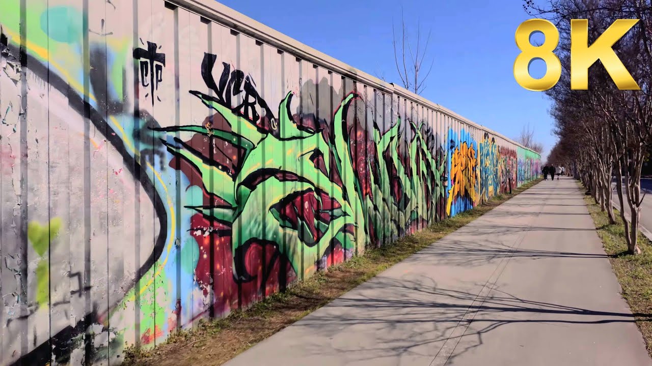 Krog Street Art Walk in 8K HDR | Cinematic Walking Tour | Quiet Atlanta