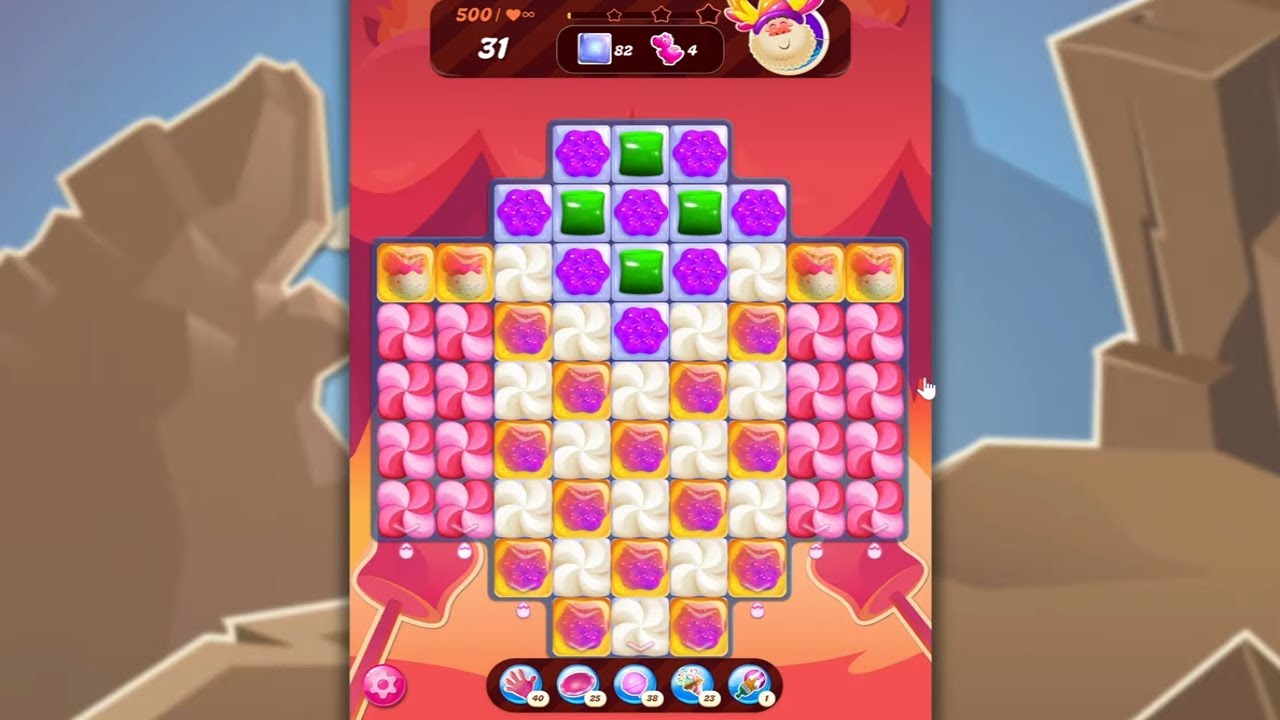 Candy Crush Saga LEVEL 500 NO BOOSTERS (new version)🐟☑️