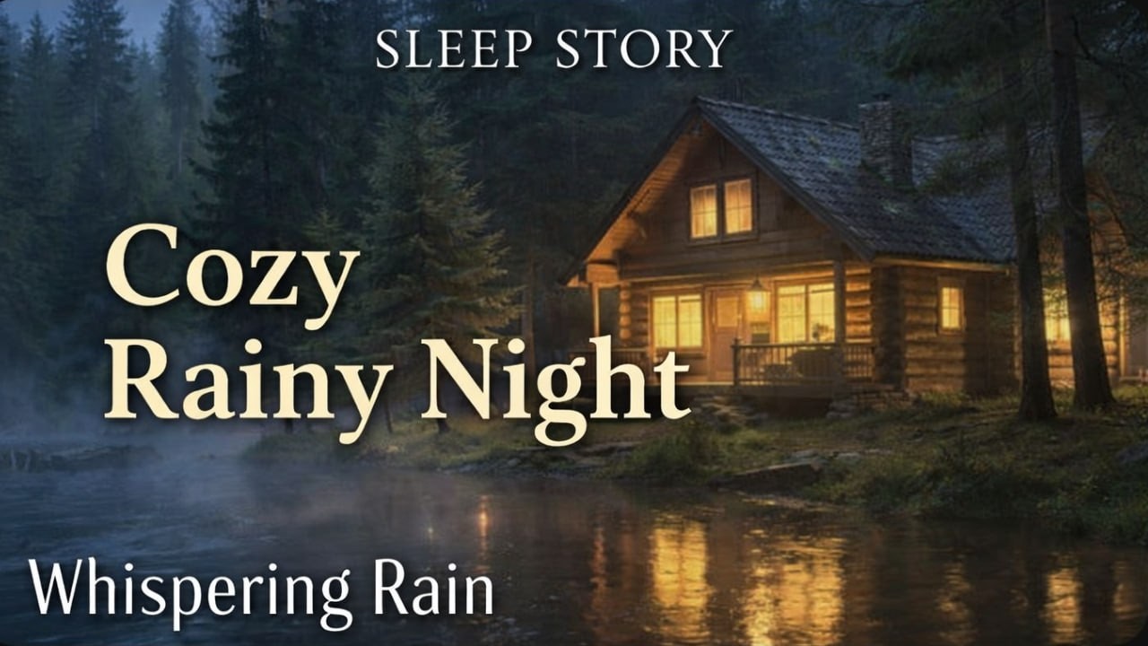 The Forest Cabin at Night, Where Rain Carries You Into Sleep | Sleep Story-telling