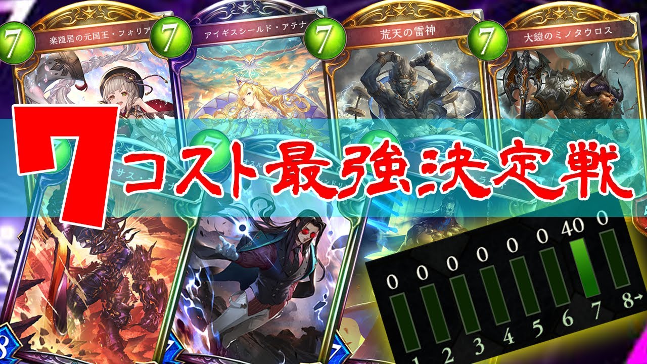 【シャドウバース】全部のカードが７コストのデッキ同士で戦うとどうなるのか