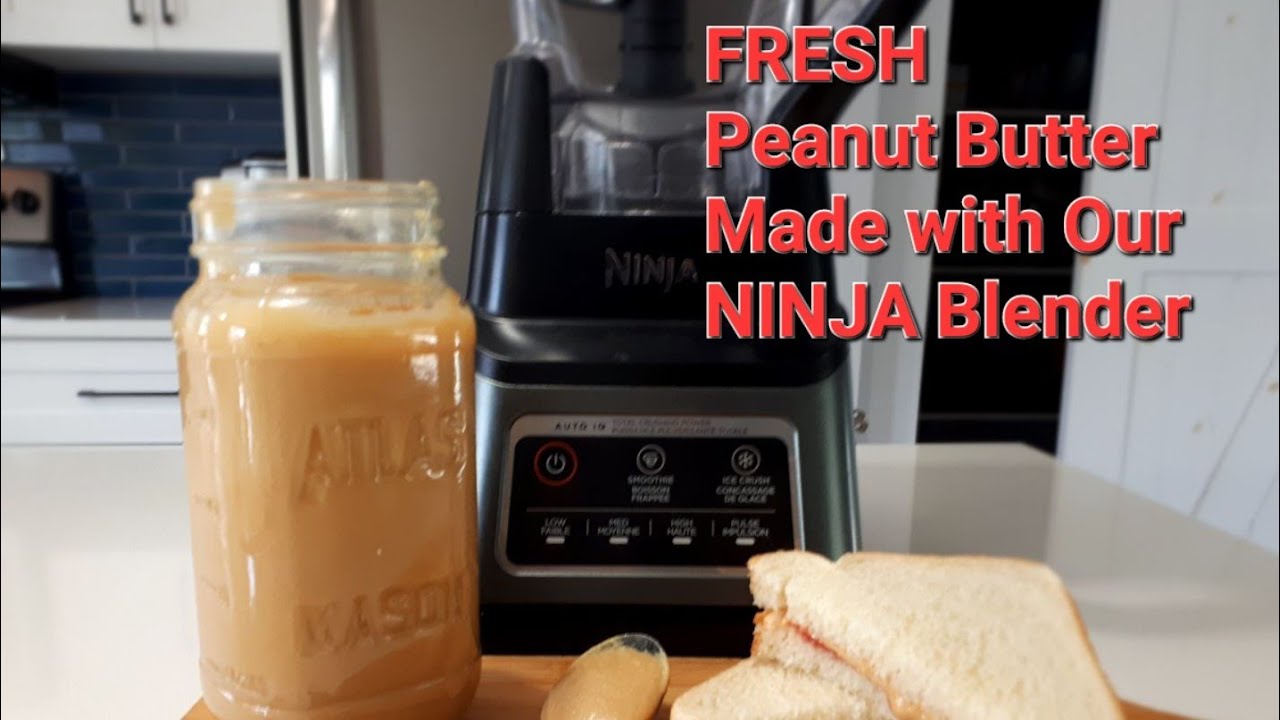 EASY Homemade Peanut Butter Using Our Ninja Blender!  Cheap & Healthy