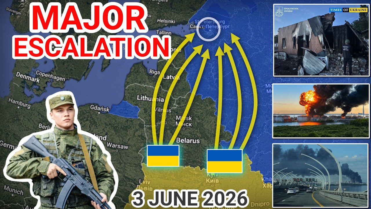 MAJOR ESCALATION | Ukraine Launches Heavy Strike on St. Petersburg [3 June 2026]