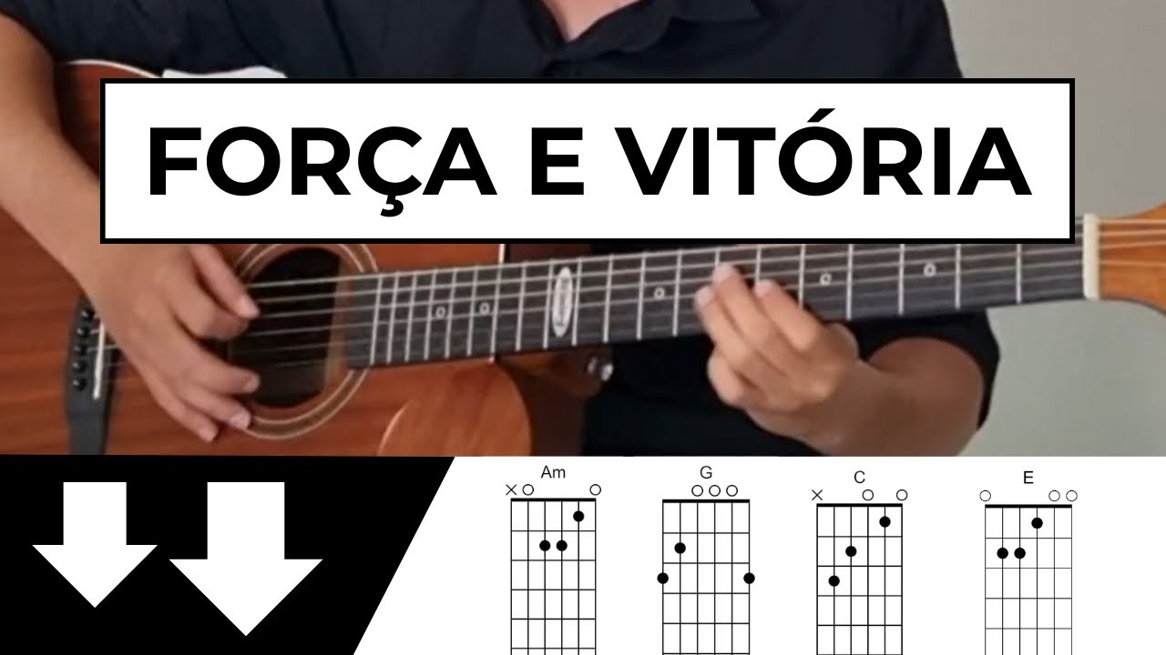 Como Tocar Força e Vitória de Eliana Ribeiro no Violão SEM PESTANA - Violão Iniciante 