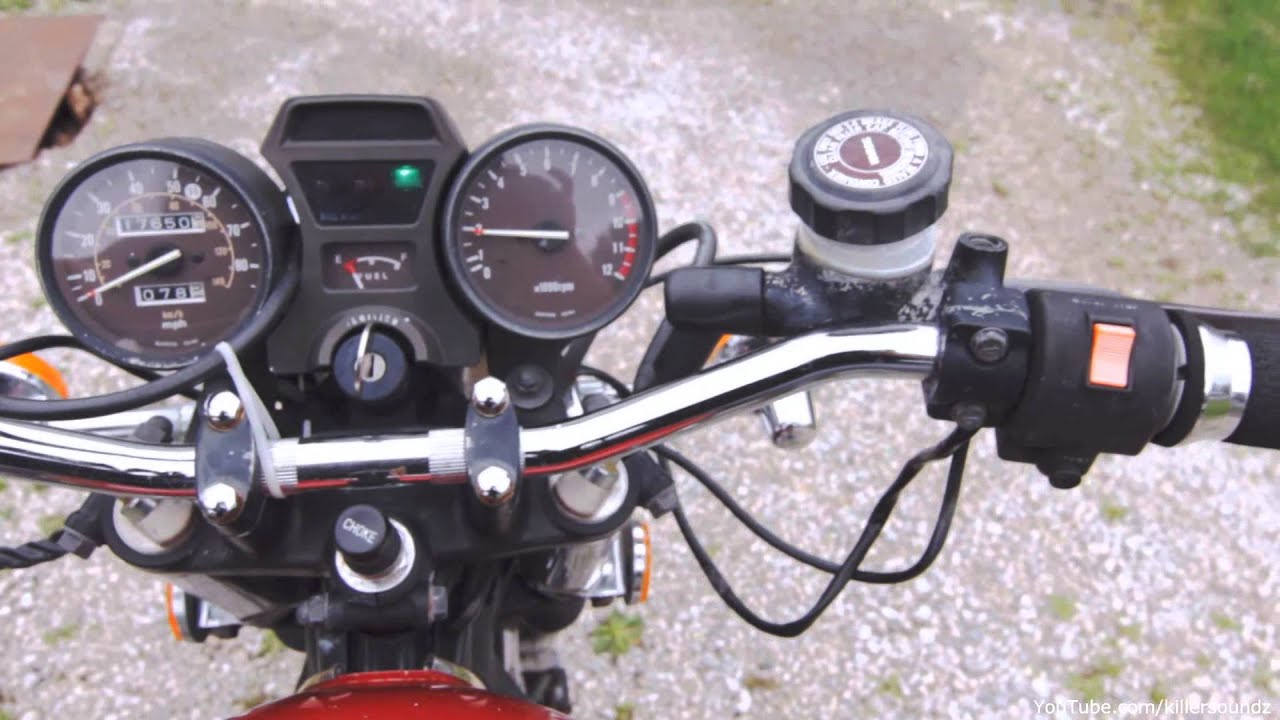 1980 Suzuki GS1000L Show Start up and Drive