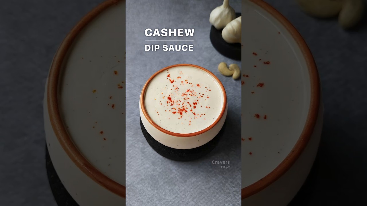 Creamy Cashew Dip Recipe | Quick Dip Sauce | Perfect for Snacks & Salads | Vegan Dip Delight