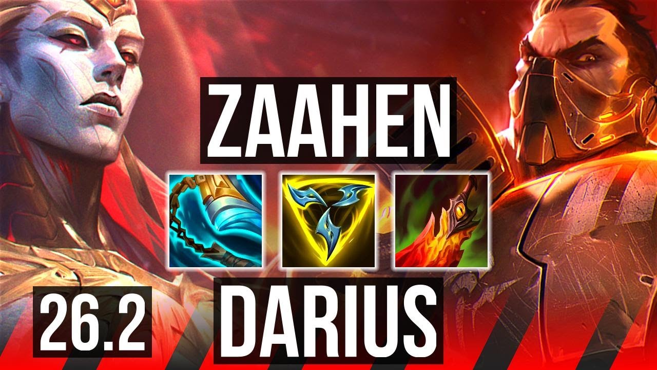 ZAAHEN vs DARIUS (TOP) | Good KDA: 11/2/7 | KR Master | 26.2