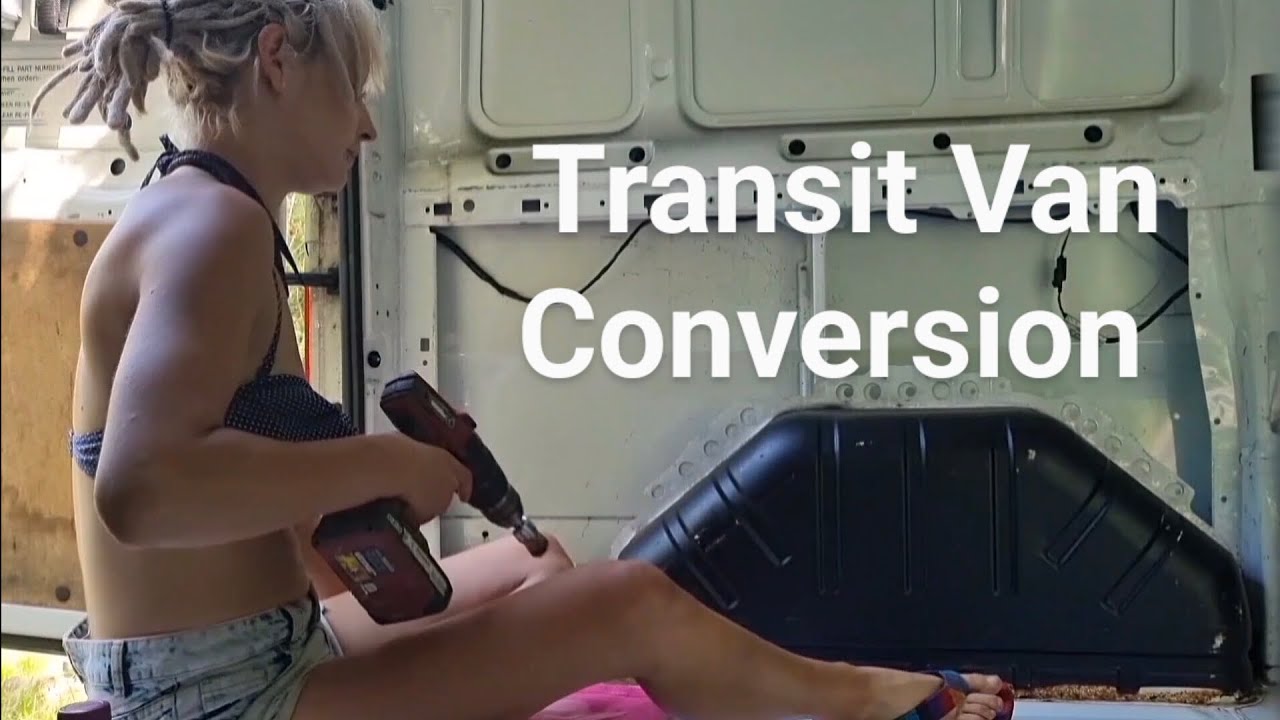#25 Clueless Female Builds Ford Transit Camper Conversion 😲 Must See Van Build