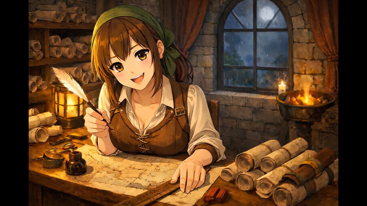 MageWave — Map Room Focus (2 Hours of Medieval Fantasy Lo-Fi for Coding & Study)