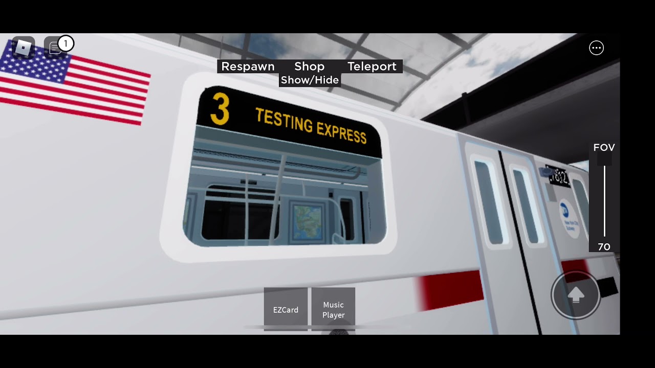 R142 (3) train leaving Testing Terminal