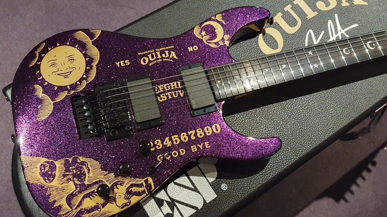 Kirk Hammett Ouija Purple Sparkle ESP LTD Guitar 488 of 500 - Up Close Video Review!