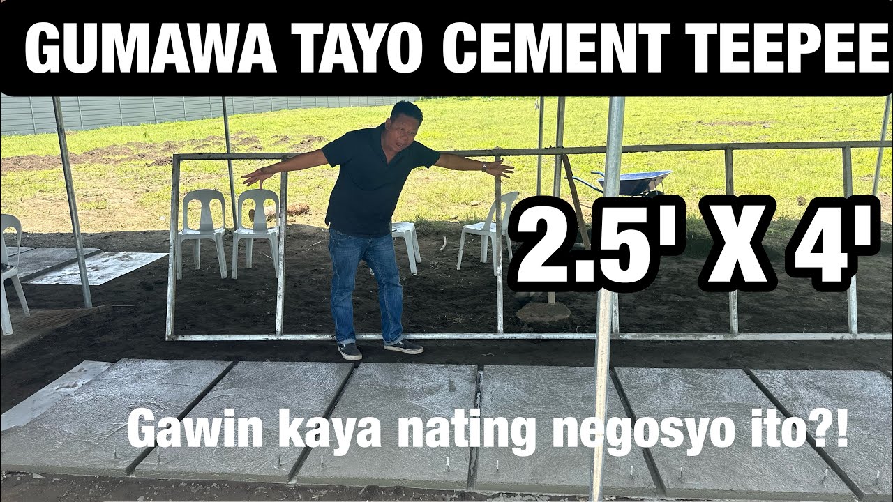 PAANO GUMAWA NG CEMENT TEEPEE NG MANOK NA PANABONG: NEGOSYO PHILIPPINES 