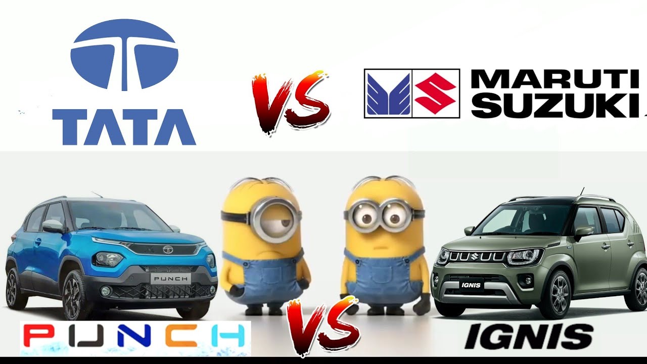 Tata PUNCH vs Mauti Suzuki IGNIS | Minion version Crash Test
