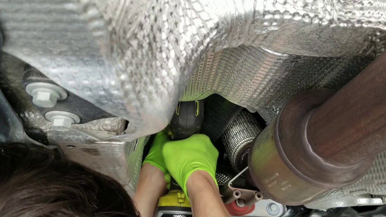 golf R downpipe install