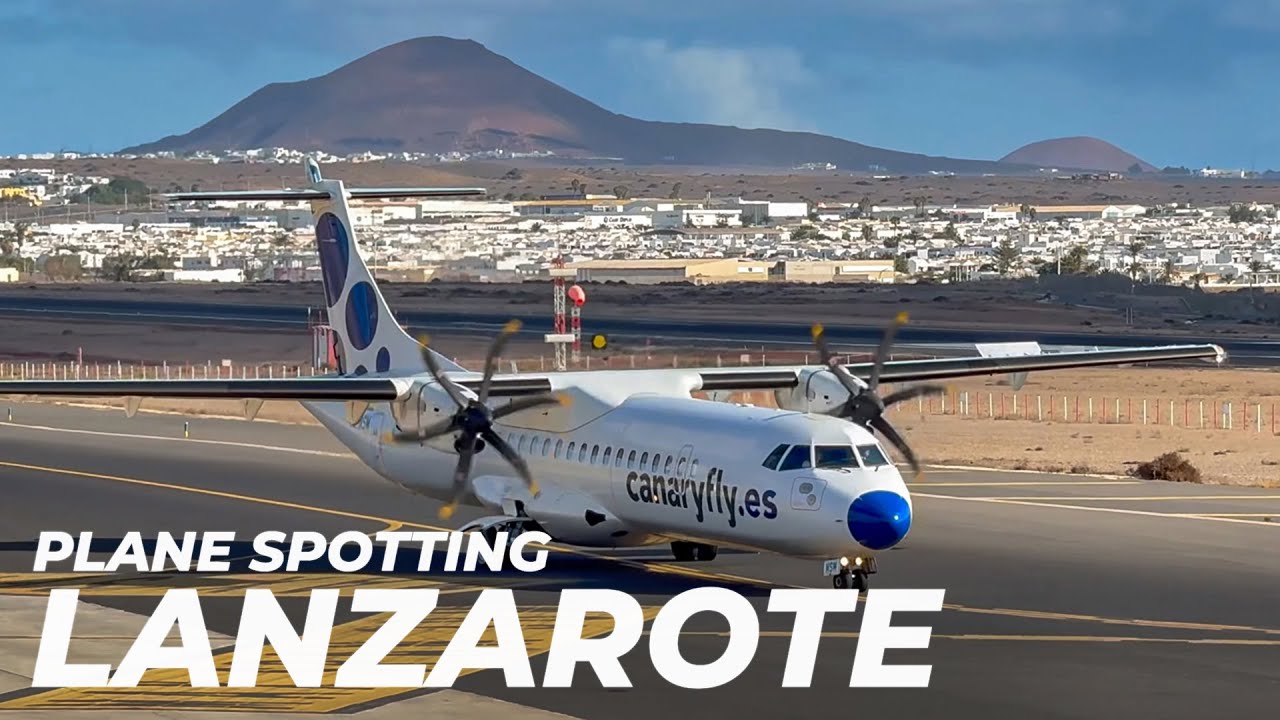 LANZAROTE AIRPORT: Over 30 minutes of PLANE SPOTTING!