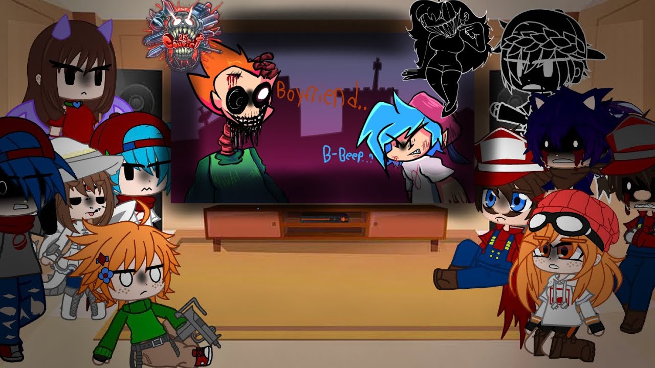 BF Friends and Enemies (+ OC) react to FNF Horror versions and Convict (2/??) (1.5k special!)