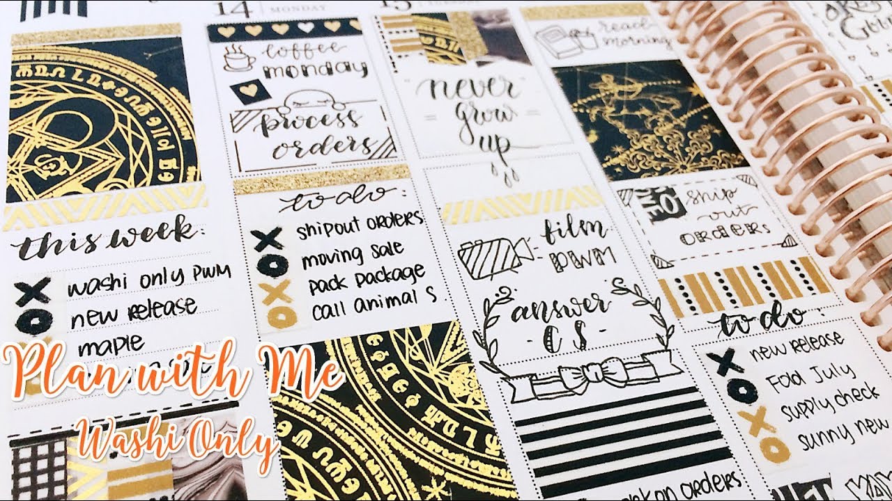 Plan with Me - Washi Only Spread