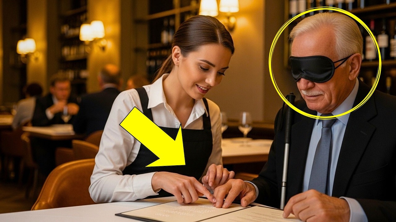 Una Mesera Explicó El Menú en Braille a Un Ciego — Él Era El Dueño Secreto Del Restaurante