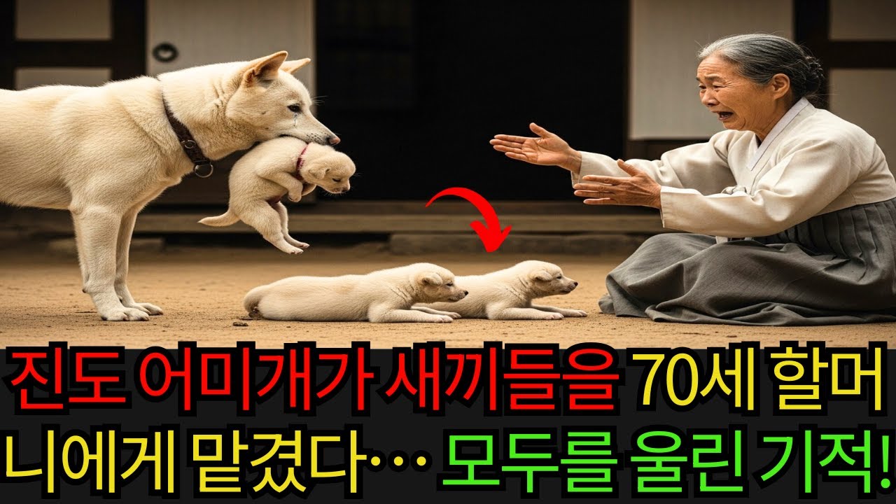 진도 어미개가 새끼들을 70세 할머니에게 맡겼다… 모두를 울린 기적의 순간! | 감동사연 | 오디오북