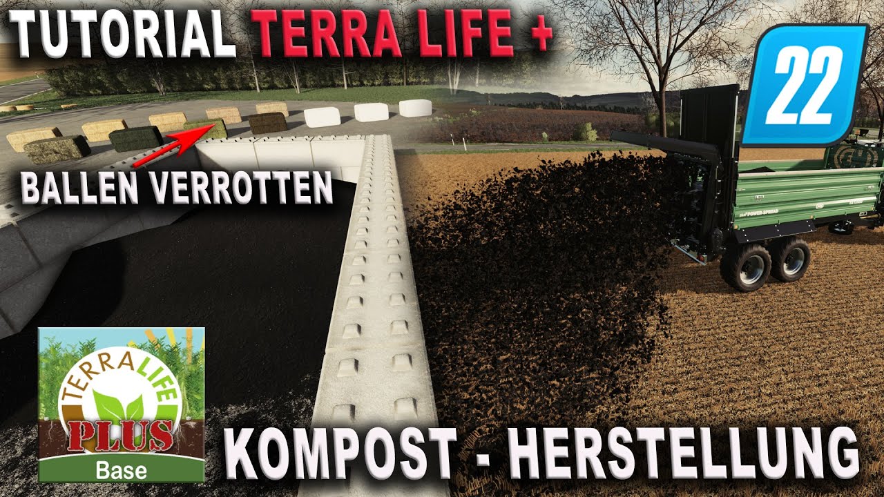 LS22 TL+ Tutorial - So stellt man Kompost her! - Ballenverrottung!