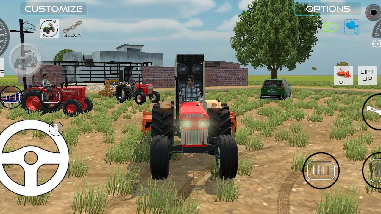 Indian Farming |farming simulator 3d|🌿🌾#swaraj855 with Cultivater Rutavetar #androidgameplay #gaming