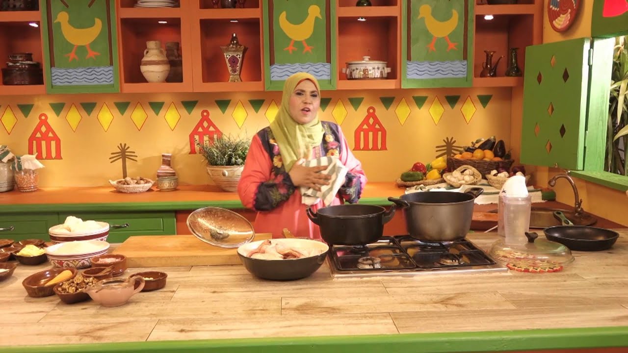 روايح من بلدنا - شركسية الدجاج  وشوربة التربية ومهلبية طبقات - الجزء الاول