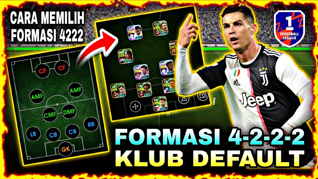 CARA MEMILIH FORMASI 4222 DEFAULT KLUB BIAR RAPI | EFOOTBALL MOBILE 2026