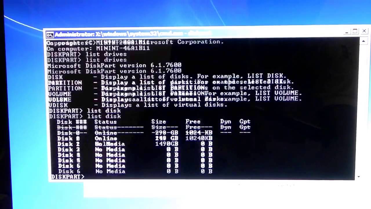 Fix the Windows 7 Bootloader using a Windows Recovery Disc