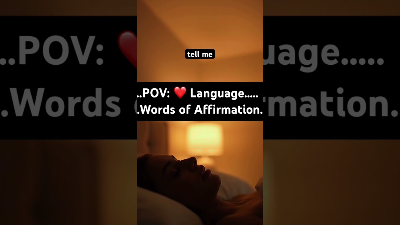 POV: Words of affirmation is your love language 💌 What&rsquo;s yours? Duet if this hits home ✨ #love