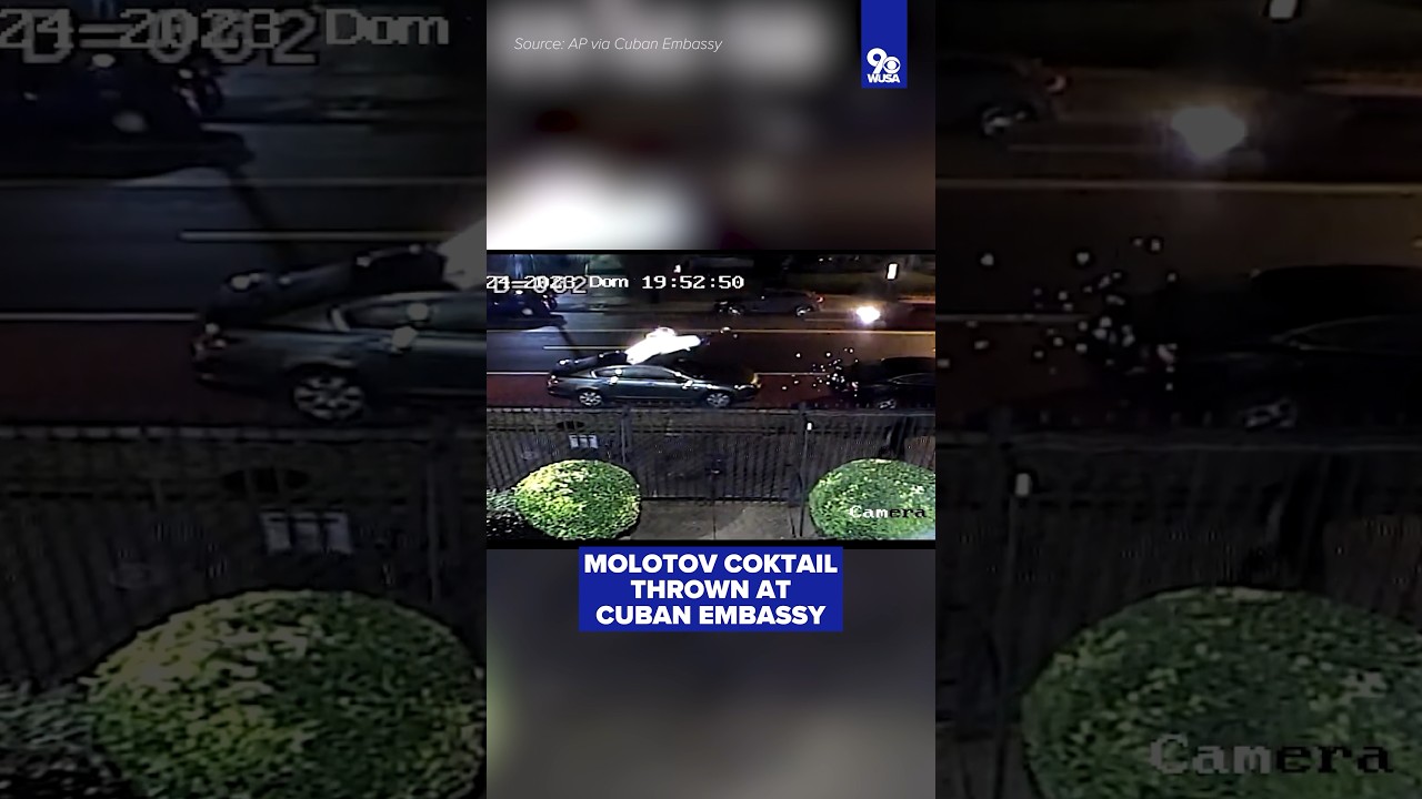 Molotov cocktails thrown at Cuban Embassy in DC