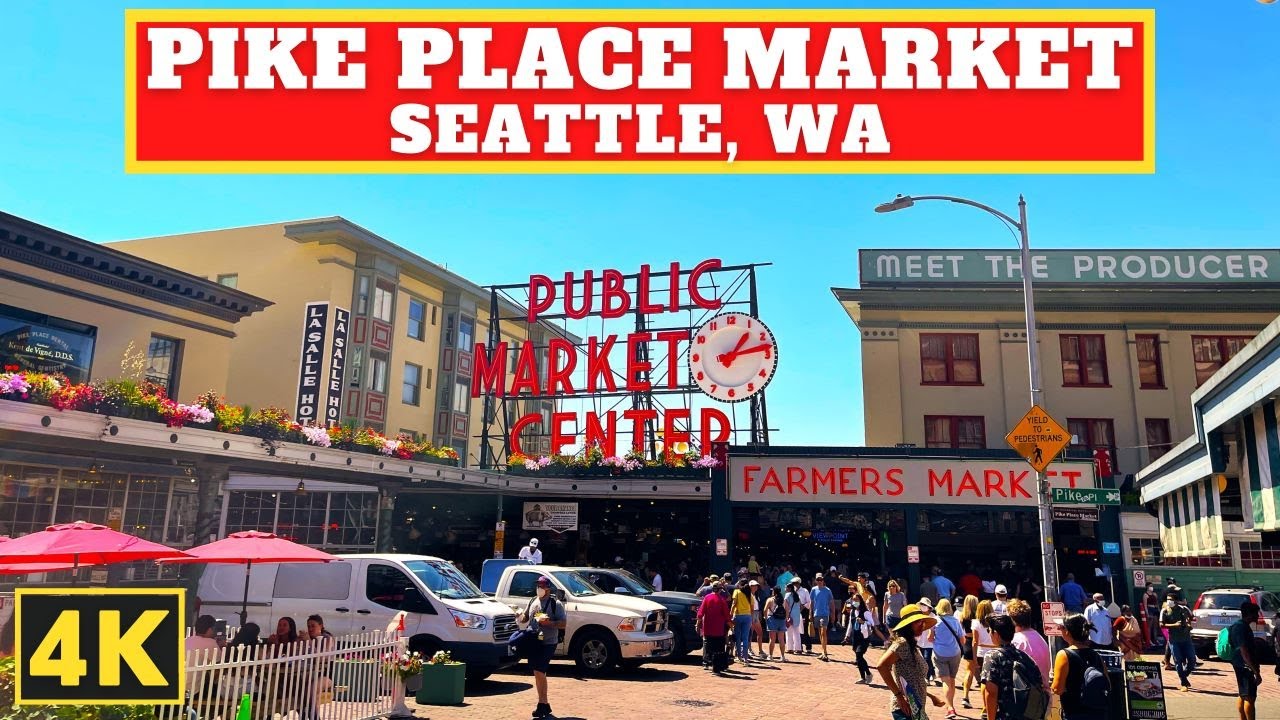 Seattle, Washington PIKE PLACE MARKET | 4K Walking Tour 🇺🇸