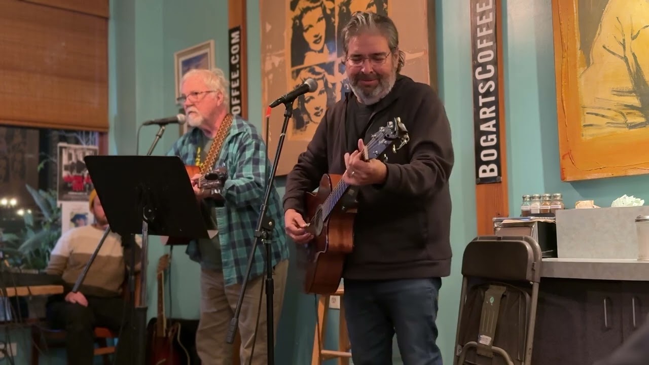 Long Black Veil (Lefty Frizzell cover)-Greg & Mike Z @ Bogart;s Coffee House open mic, Seal Beach CA