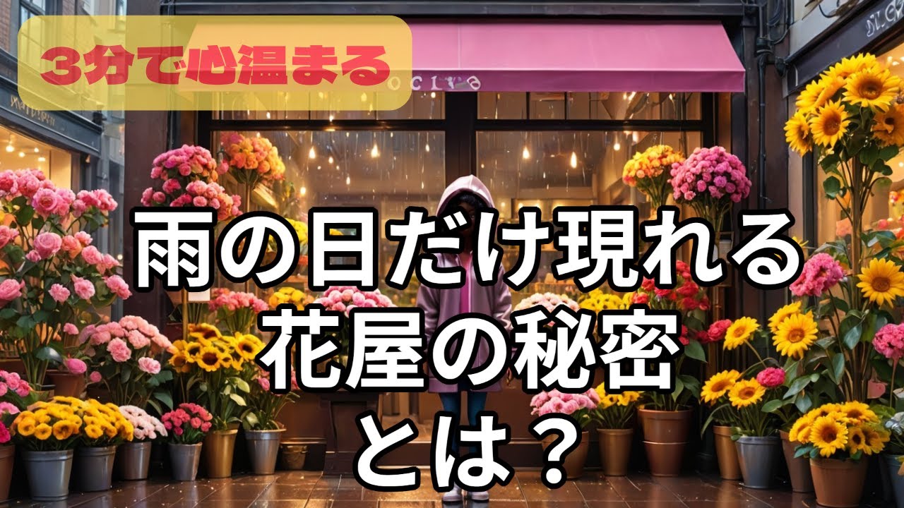 心温まる物語 ～雨の日だけ現れる花屋～