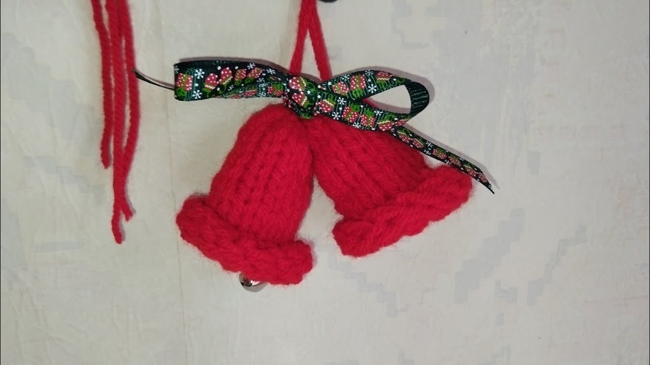 🌲☃️🧶 LES CLOCHES DE NOËL 🌲☃️🧶 facile au tricotin