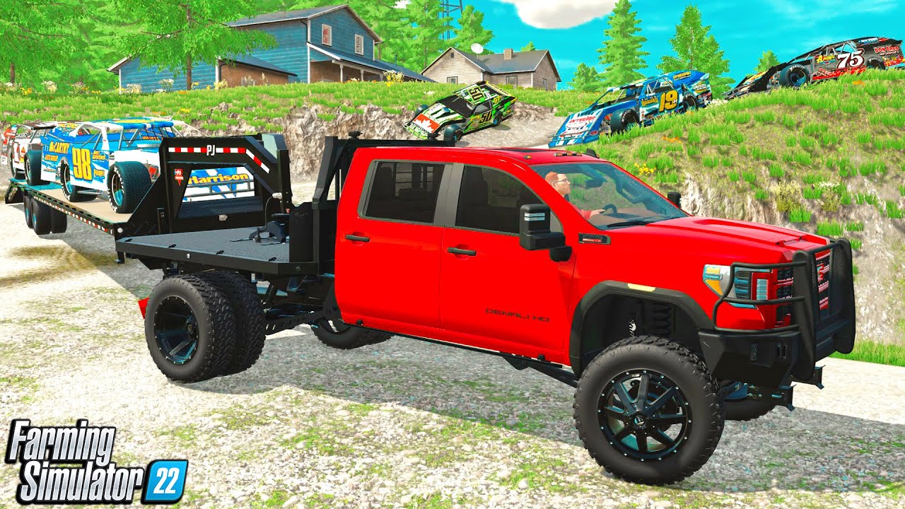 RIPPIN' RACE CARS ($20,000 PRIZE) OFFROAD DIRT TRACK | CAN WE MAKE MILLIONS? FARMING SIMULATOR 22