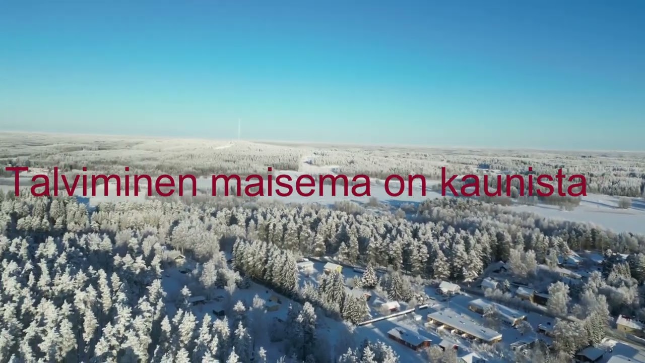 Talvinen maisema on kaunista