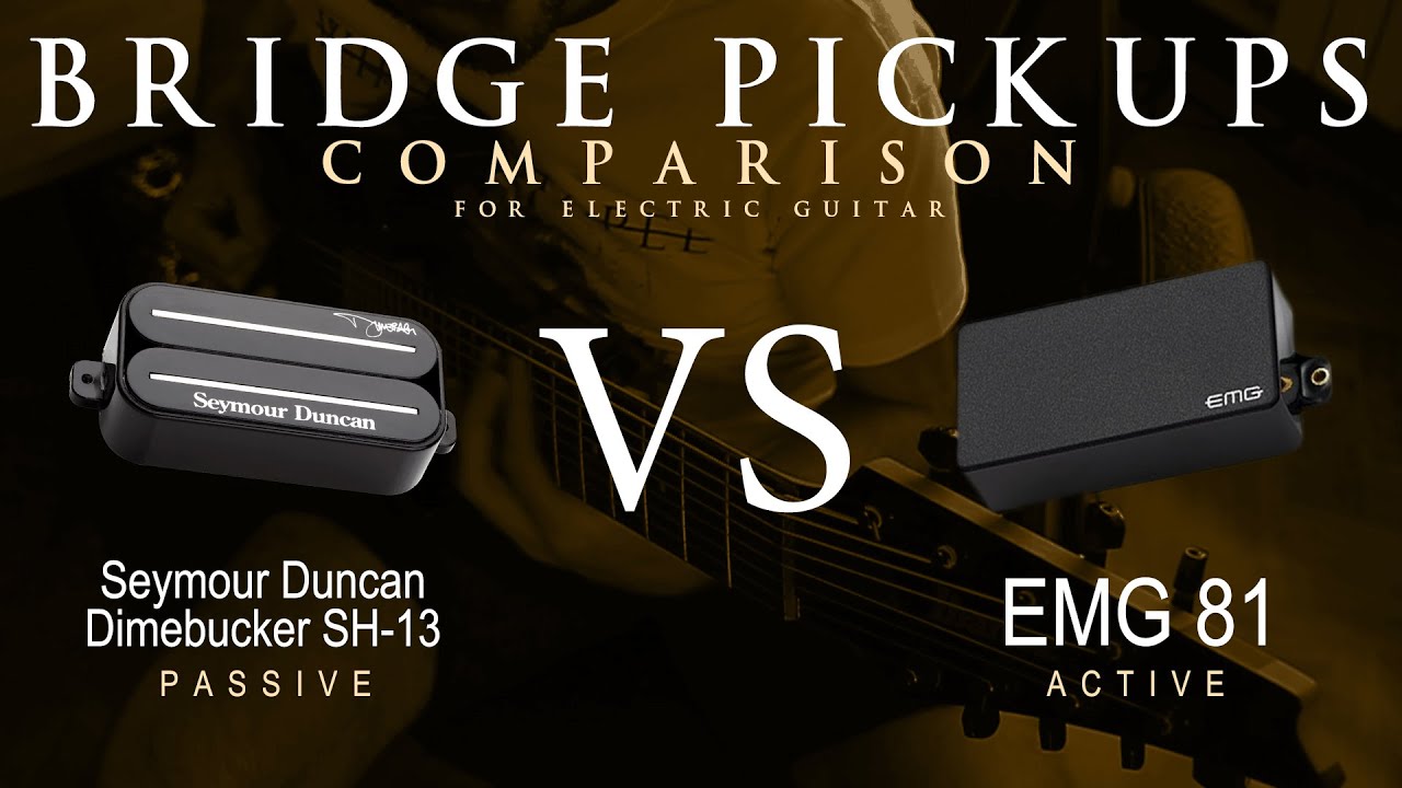 Seymour Duncan DIMEBUCKER SH-13 vs EMG 81 - Bridge Guitar Pickup Comparison Tone Demo