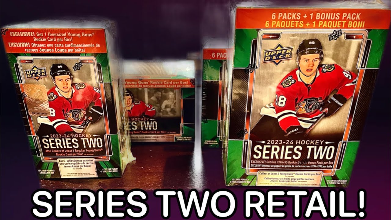 BEDARD TIME! Opening FOUR BOXES of 2023-24 Upper Deck Series Two Retail - Mega and Blaster